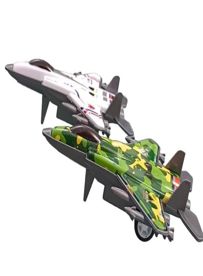 Qwick Click Mini Fighter Jets Set for Kids | Push and Go Unbrekable Friction Powered Airplane Model Set Toys | Ideal Gift Or Return Gifts for Kids (6) - Image 2